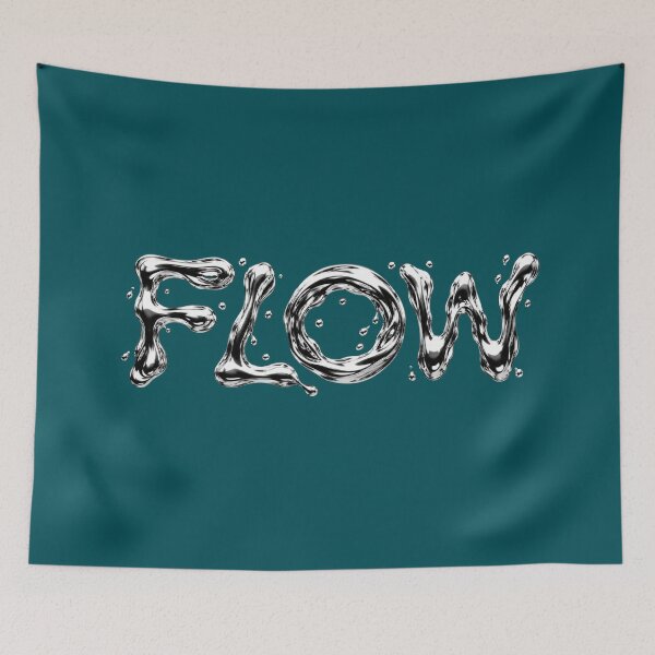 Item preview, Water Flow Typography Liquid Text Graphic Art designed and sold by Bhinfy.