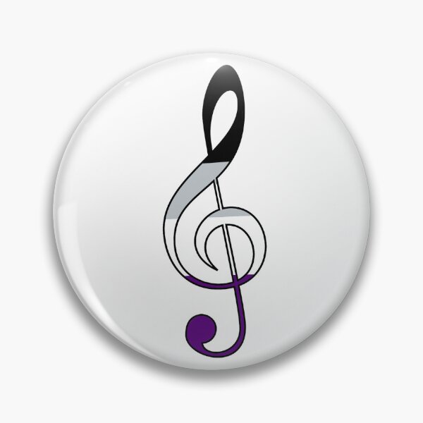 Item preview, Treble Clef - Asexual designed and sold by TheReedRoom.