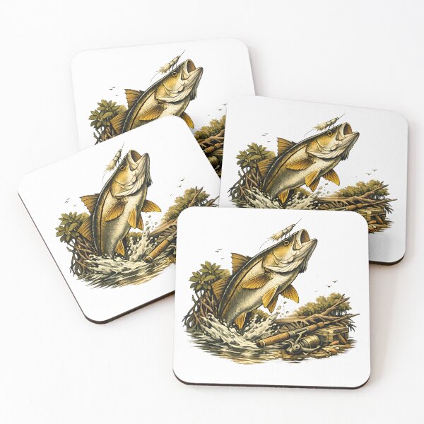 Item preview, The sea bass attacks the mangrove coast. designed and sold by Daily Quirk.