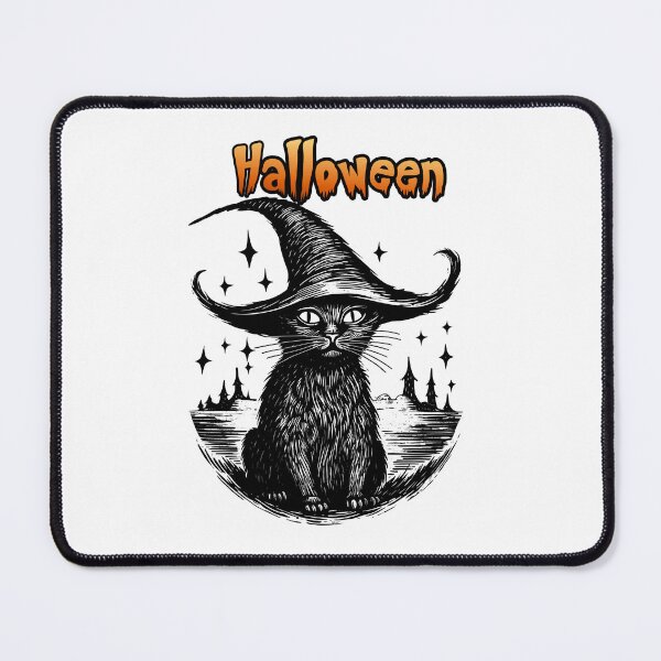 Item preview, Halloween Witch Black Cat designed and sold by     Sela Art .