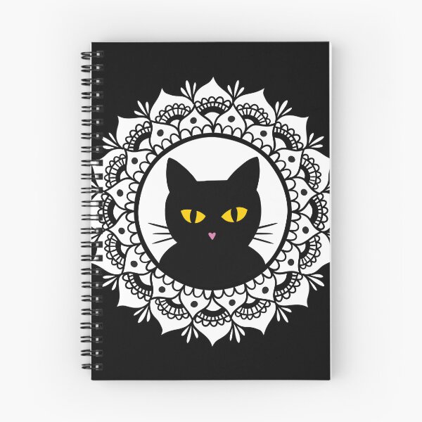 Item preview, Black Cat Mandala designed and sold by Julie Erin Designs.