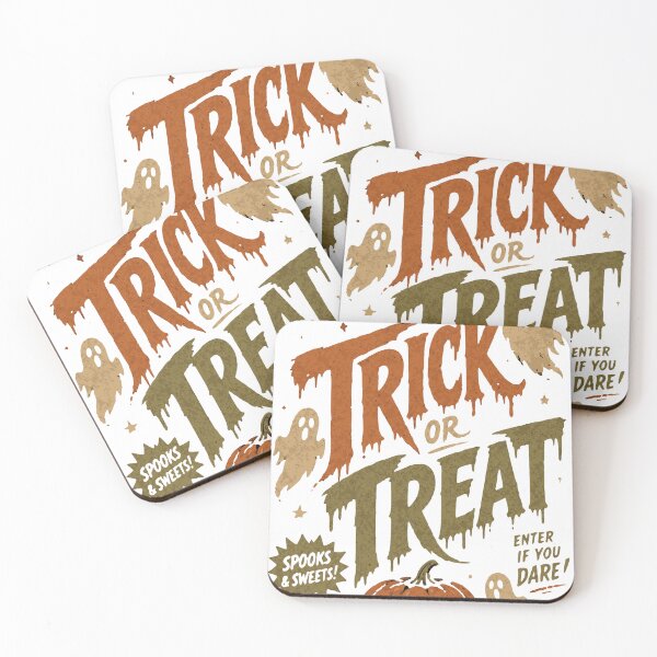 Item preview, Trick Or Treat Halloween Typography – Distressed Retro Lettering Design designed and sold by MOCH- ART.