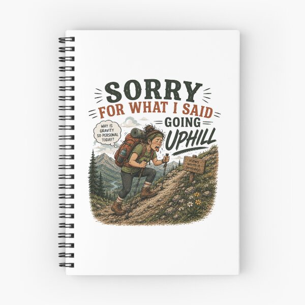 Item preview, Sorry for What I Said Going Uphill designed and sold by Side Quest Co..