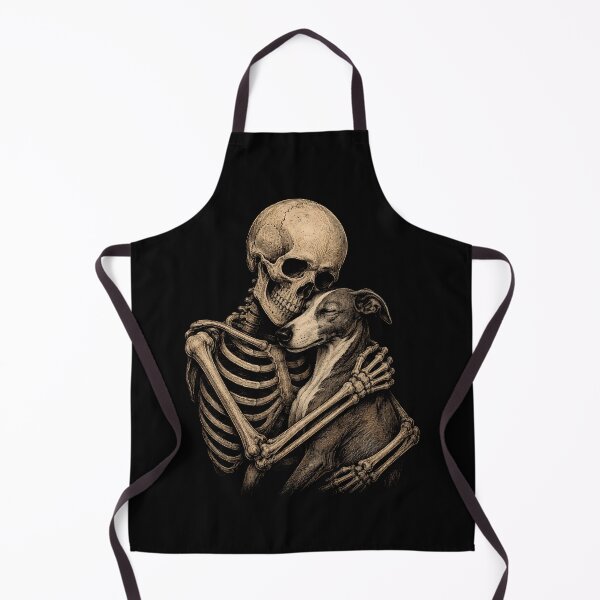 Item preview, Skeleton and Dog Embrace Graphic Art Greyhound Halloween designed and sold by rafaeltto.