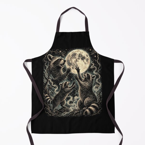 Item preview, Moonlit Raccoons – Mystical Gothic Wildlife Under a Full Moon designed and sold by SOUFIANE1991.