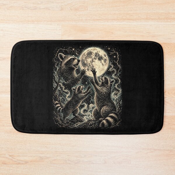 Item preview, Moonlit Raccoons – Mystical Gothic Wildlife Under a Full Moon designed and sold by SOUFIANE1991.