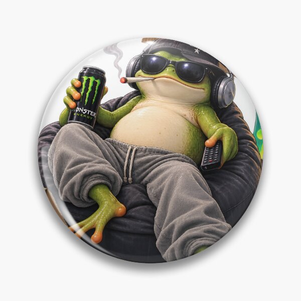 Item preview, No Plans Just Vibes Frog designed and sold by Peac7e.