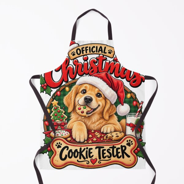 Item preview, Official Christmas Cookie Tester Golden Retriever Funny Christmas Dog Shirt designed and sold by KnrNazimTHRE4DS.
