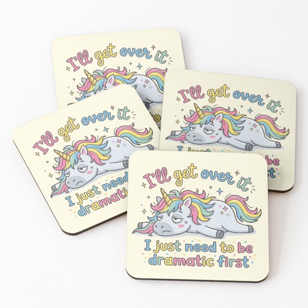 Item preview, Dramatic Unicorn Tired Mood designed and sold by chriswo-design.