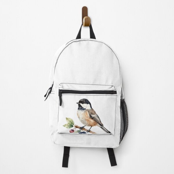 Item preview, Chickadee Watercolor Illustration | Charming Chickadee Songbird Nature Artwork designed and sold by Rood Art Studio.