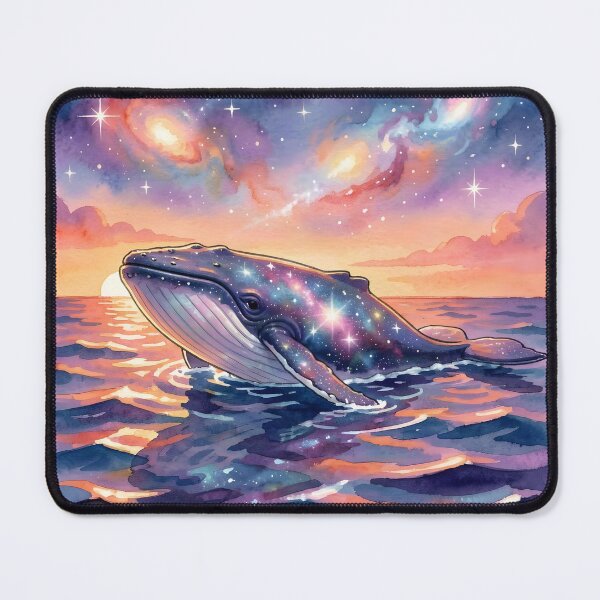 Item preview, Cosmic Whale: Starry Ocean Dream designed and sold by Serene Strokes Art.