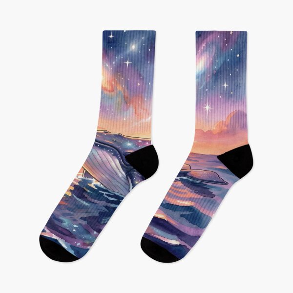 Item preview, Cosmic Whale: Starry Ocean Dream designed and sold by Serene Strokes Art.