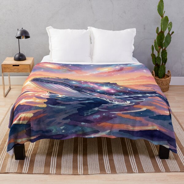 Item preview, Cosmic Whale: Starry Ocean Dream designed and sold by Serene Strokes Art.