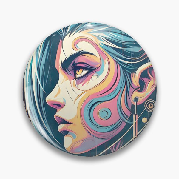 Item preview, Psychedelic Woman Portrait Art ⭐⭐⭐⭐⭐ designed and sold by TOP-BEST.