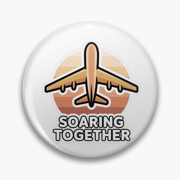 Item preview, Soaring Together Aviation Silhouette designed and sold by NiftyWrx.