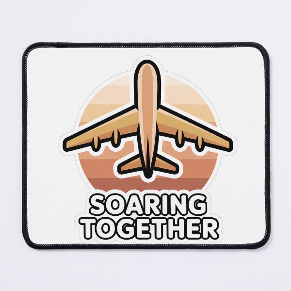 Item preview, Soaring Together Aviation Silhouette designed and sold by NiftyWrx.