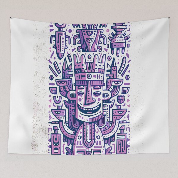 Item preview, Mystic Tribal Geometric Doodle King designed and sold by Romgora.