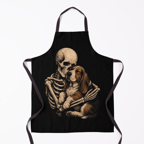 Item preview, Skeleton and Dog Embrace Design Basset Hound Halloween designed and sold by rafaeltto.