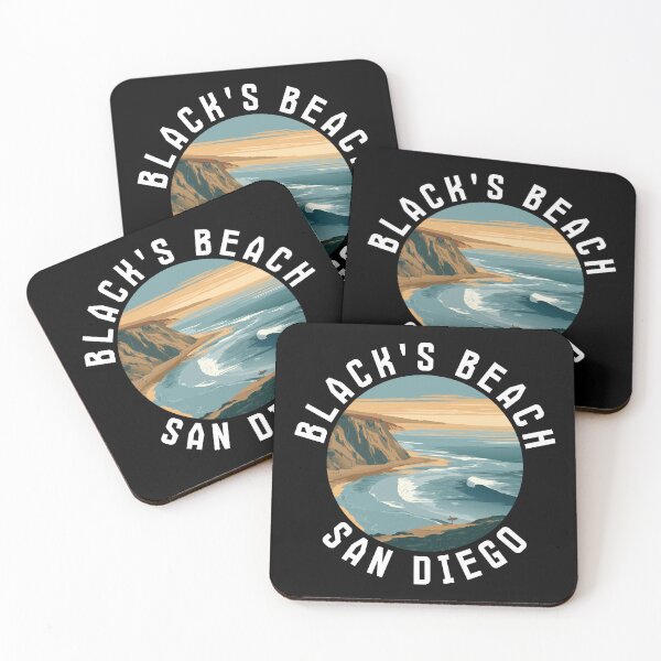 Item preview, Black's Beach – San Diego (with White Lettering) designed and sold by VelvetRoom.