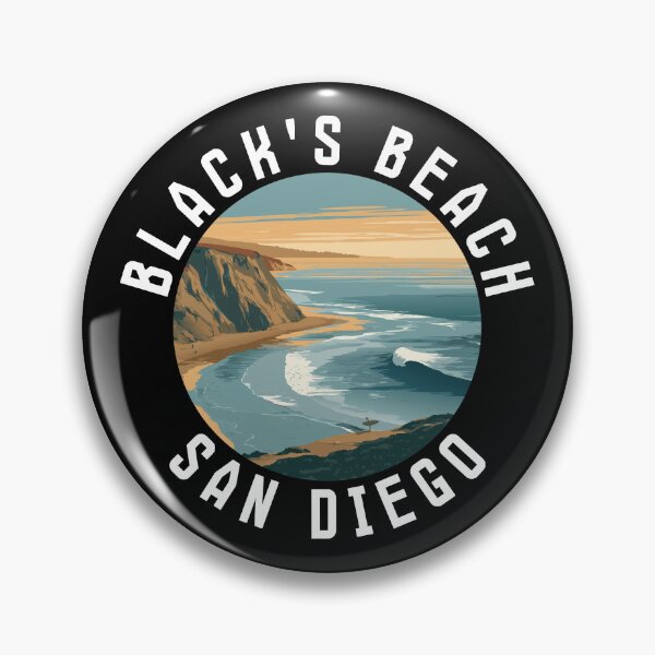 Item preview, Black's Beach – San Diego (with White Lettering) designed and sold by VelvetRoom.