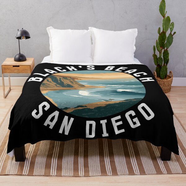 Item preview, Black's Beach – San Diego (with White Lettering) designed and sold by VelvetRoom.