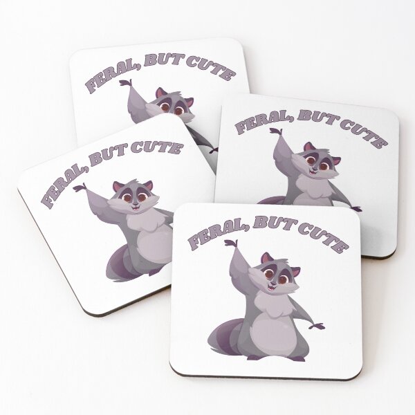 Item preview, Cute Floofy Raccoon, Feral, Still Cute designed and sold by CursedButCute1.