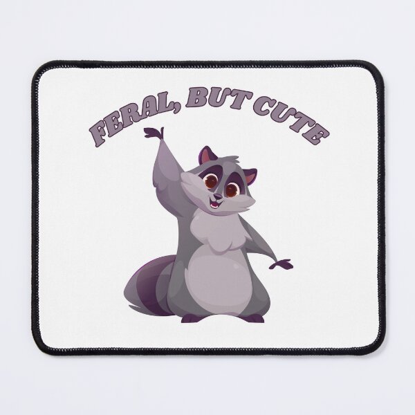 Item preview, Cute Floofy Raccoon, Feral, Still Cute designed and sold by CursedButCute1.
