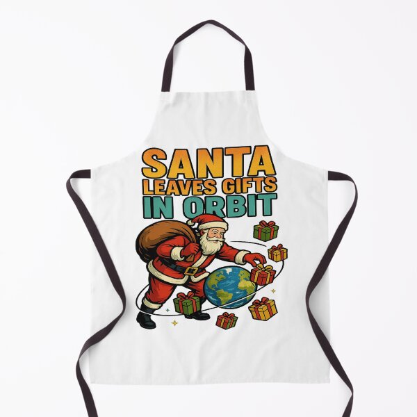 Item preview, Santa Leaves Gifts In Orbit Christmas Space Santa designed and sold by ColeLaniTrading.