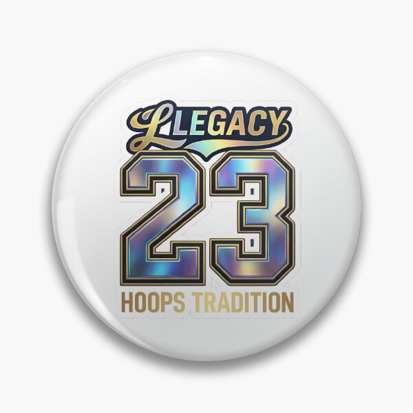 Item preview, Holographic Varsity Basketball Legacy Number 23 Sticker designed and sold by CreativeLook25.