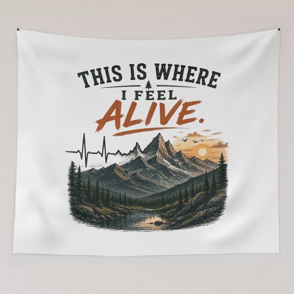 Item preview, This Is Where I Feel Alive designed and sold by Side Quest Co..
