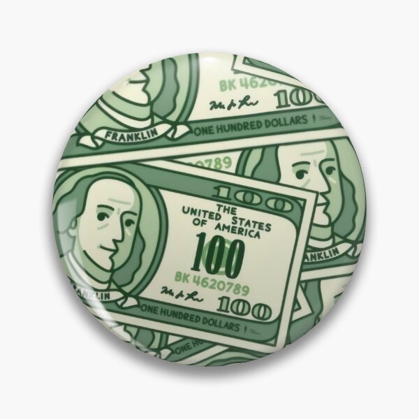 Item preview, 100 Dollar Bills Pattern - Cartoon Cash & Money Wallpaper Illustration designed and sold by Billy Morfo™.