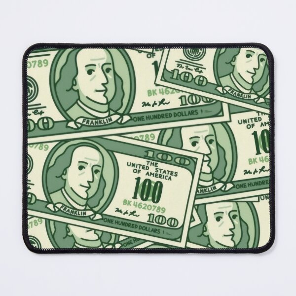 Item preview, 100 Dollar Bills Pattern - Cartoon Cash & Money Wallpaper Illustration designed and sold by Billy Morfo™.