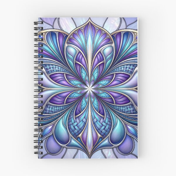 Item preview, Blue Fractal Mandala with Stained Glass designed and sold by Frackxion.