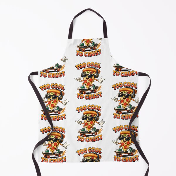 Item preview, Too Cool to Crust – Funny Pizza Skateboarder with Headphones designed and sold by CraigDesignWork.