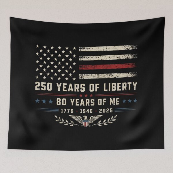 Item preview, Vintage 80th Birthday, American Flag Birthday, Patriotic Birthday 2026, 80th Birthday, 1946 Birthday designed and sold by Cchotlan.