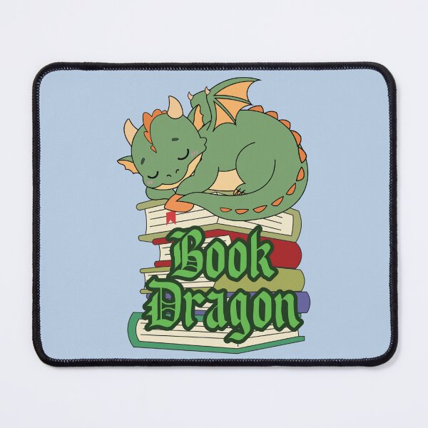 Item preview, Book Dragon Kawaii Sleeping Dragon Reading Books Fantasy Book Lover designed and sold by Hallowed Artistry.