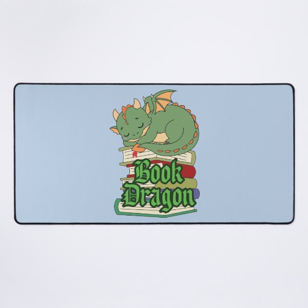 Item preview, Book Dragon Kawaii Sleeping Dragon Reading Books Fantasy Book Lover designed and sold by Hallowed Artistry.