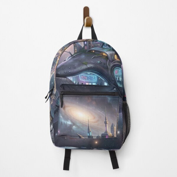 Item preview, Cosmic Leviathan: Cyber City Whale designed and sold by Serene Strokes Art.