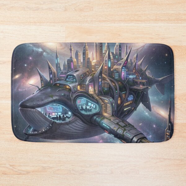 Item preview, Cosmic Leviathan: Cyber City Whale designed and sold by Serene Strokes Art.
