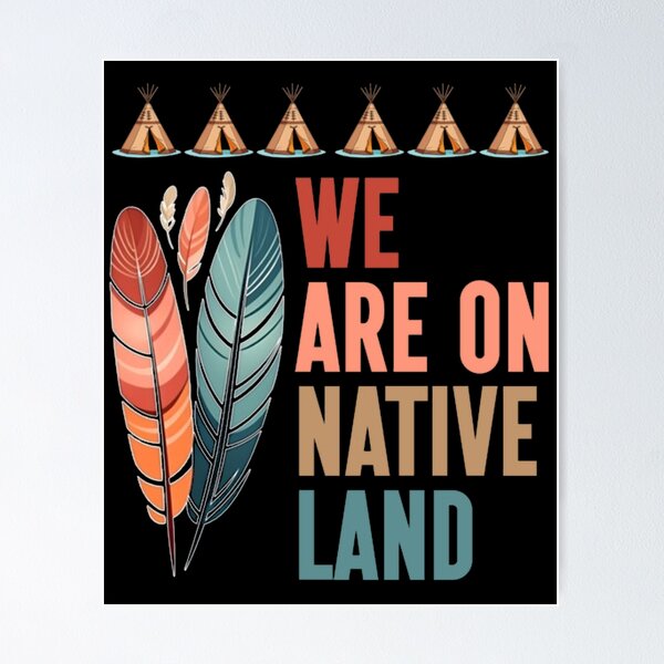 Item preview, We Are On Native Land Indigenous Day Native Blood_1 designed and sold by Marcel Andrade.