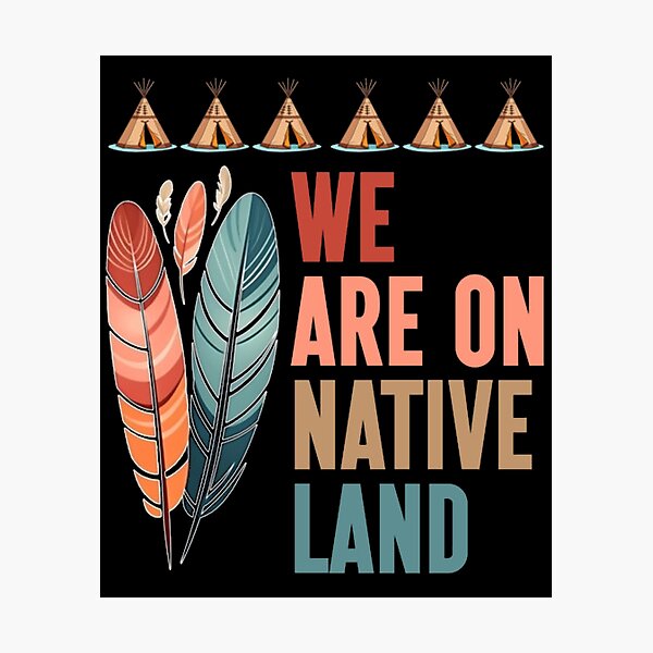 Item preview, We Are On Native Land Indigenous Day Native Blood_1 designed and sold by Marcel Andrade.