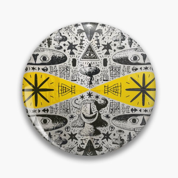 Item preview, Maximalist Doodle Esoteric Eye Pattern designed and sold by Romgora.