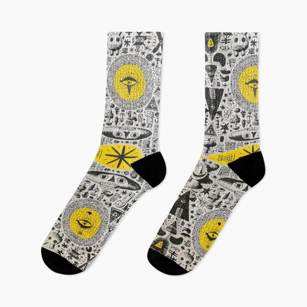 Item preview, Maximalist Doodle Esoteric Eye Pattern designed and sold by Romgora.