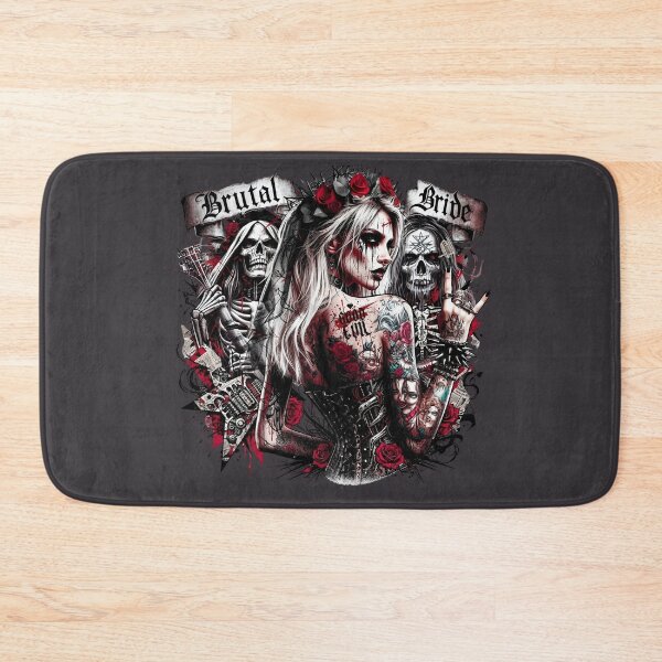 Item preview, Brutal Bride Blonde Tattoo Roses designed and sold by Voodoo Store Paranormal Collections.