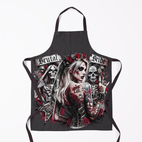 Item preview, Brutal Bride Blonde Tattoo Roses designed and sold by Voodoo Store Paranormal Collections.
