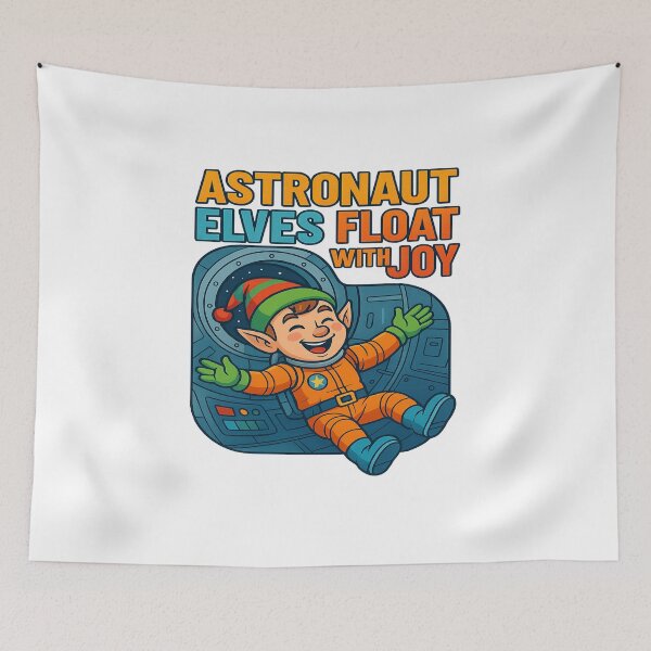 Item preview, Astronaut Elves Float With Joy Space Adventure designed and sold by ColeLaniTrading.