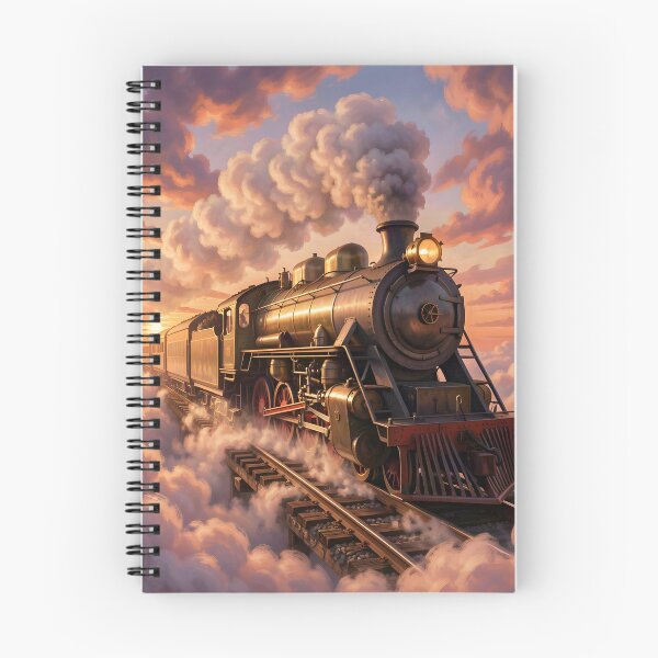 Item preview,  Sky Express: Locomotive Above the Clouds designed and sold by Serene Strokes Art.