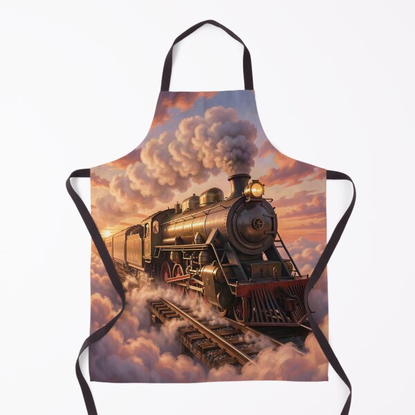 Item preview, Sky Express: Locomotive Above the Clouds designed and sold by Serene Strokes Art.