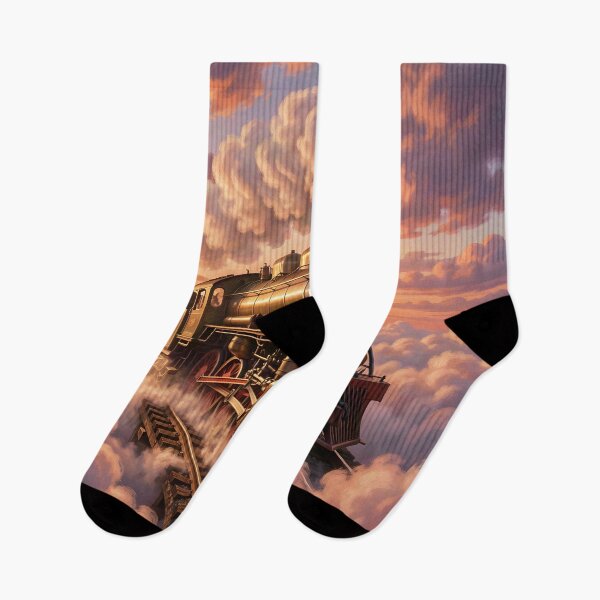Item preview,  Sky Express: Locomotive Above the Clouds designed and sold by Serene Strokes Art.