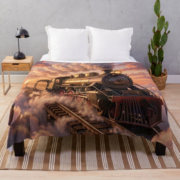 Item preview, Sky Express: Locomotive Above the Clouds designed and sold by Serene Strokes Art.